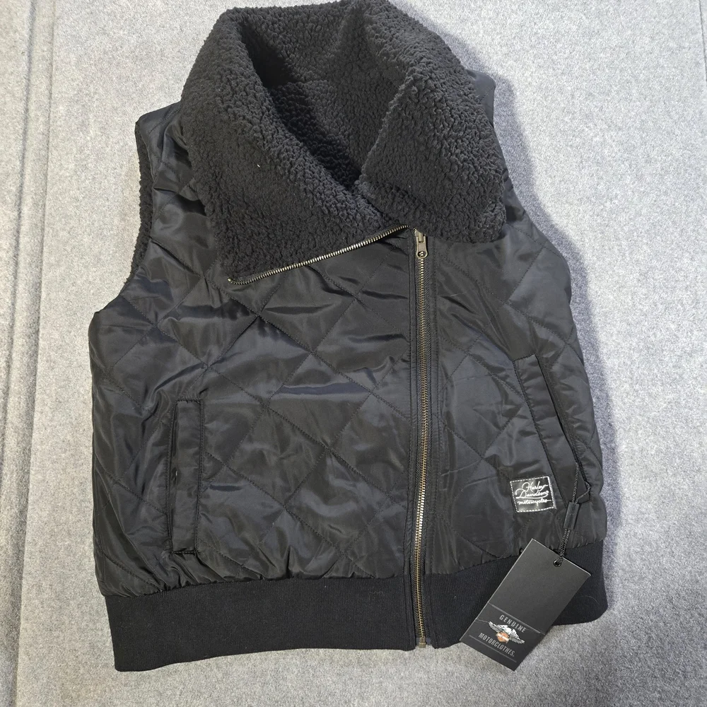 Harley-Davidson Black Quilted Vest‎